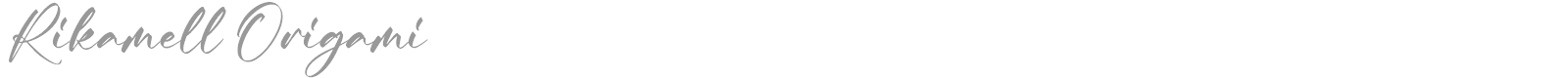 Rikamell Origami font preview